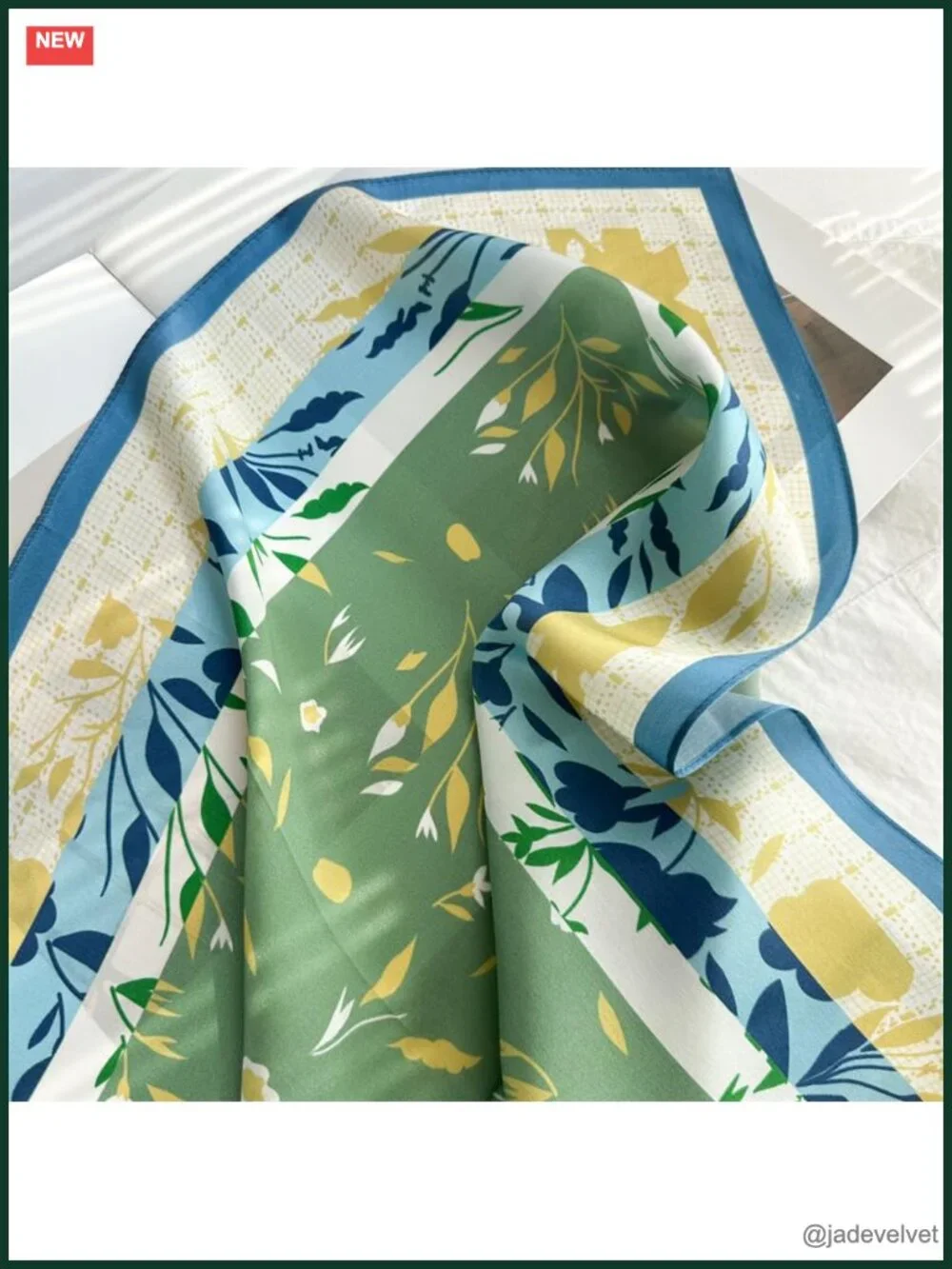 100% Pure Mulberry Silk Square Scarf 26x26 Neck Scarf Hair Bandana Gift